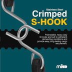 Miloo Rubber Bungee Cords with Hooks - Heavy Duty Tarp and Cargo Straps - Made in USA