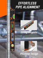 Mecurate 24-Inch Digital Level, Professional Smart Precision Torpedo Level Tool, Bright LCD Display, Audible Alerts, Magnetic Bottom, Dust Water Resistant, with Carrying Case