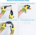 TORCHSTAR Basic Series 12-Pack 4 Inch Ultra-Thin LED Recessed Lighting with Junction Box, CRI90, Aluminum, 5000K Daylight, 5%-100% Dimmable Slim Recessed Downlight, 9W 810LM, ETL and Energy Star