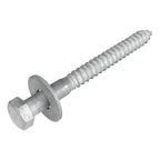 3/8 x 5 (50 Pack) Lag Screw Kit, 50 Screws and 50 washers, Hot Dip Galvanized, Meets ASME B18.2.1 Industrial/Commercial Grade by Makers Bolt
