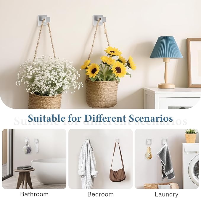 TURS 5-Piece Bathroom Hardware Set Brushed Nickel Towel Bar Set Bath Towel Holder Sets Hand Towel Holder 2 Towel Hooks, SUS 304 Stainless Steel, Q7BR-P5