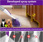 Mops for Floor Cleaning Wet Spray Mop with 14 oz Refillable Bottle and 3 Washable Microfiber Pads Home or Commercial Use Dry Wet Flat Mop for Hardwood Laminate Wood Ceramic