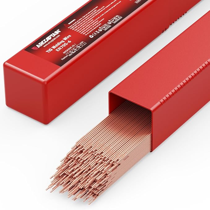 ARCCAPTAIN Mild Steel TIG Welding Rod ER70S-6, Welding Wire Filler Rod, 1/16" X 16", 5LB