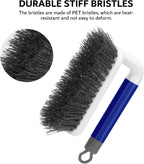 SetSail Scrub Brush, Small Cleaning Brushes with Handle, Comfort Grip Shower Scrubber for Cleaning Bathroom, Tub, Kitchen, Sink, Floor, Carpet, 2 Pack (Blue)