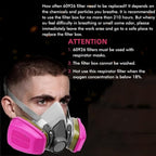 6 Pairs 60926 Filter, Respirator Filter 60926 Cartridges Against Organic Vapors, Acid Gases, Ammonia Methylamine, Formaldehyde, Dusts Used in 6200 6502 6800 Series Respirator Mask