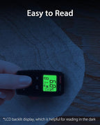 Wintact Pocket Wood Moisture Meter, Pin Type Water Leak Detector, Digital Moisture Tester for Lumber, Firewood, Walls, Drywall, Paper, Brick, Concrete Building Material Black