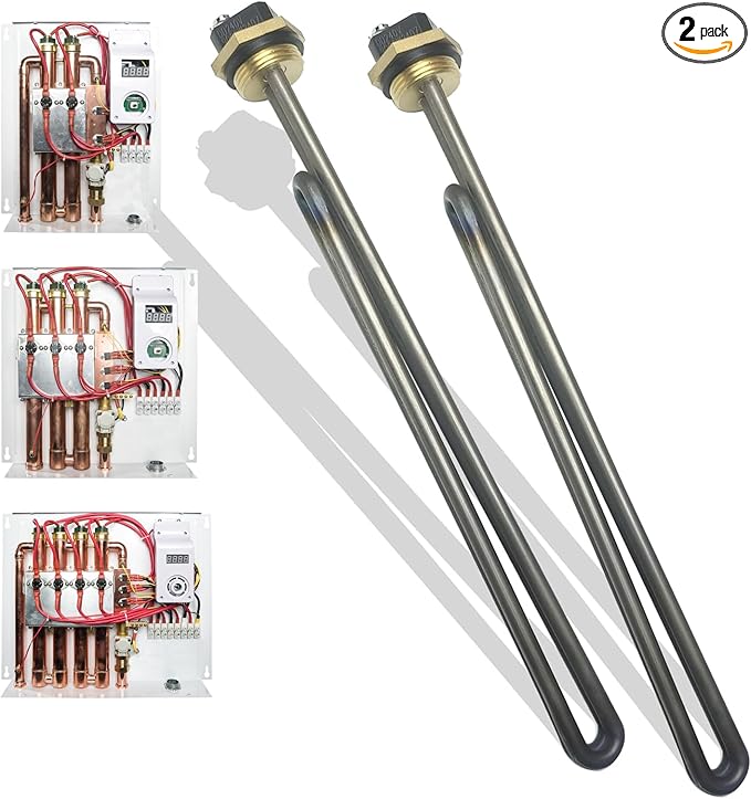 Titanium HE 90240 Heating Element for ECO18 24 27 36 Tankless Water Heater,240V 9000W Water Heater Element Replacement SGB-2903 HA-P004 HA-P005