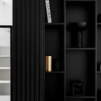 GSCIT Club Black Edge Banding, 3/4 inch x 10ft Melamine Edge Banding with Hot Melt Adhesive Preglued Cabinet Edge Banding Flexible Black Veneer Edging