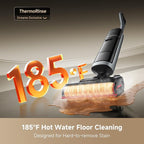 DREAME H15 Pro Heat Wet Dry Vacuum Cleaner, 185°F Hot Water Floor Cleaning, Cordless Vacuum Mop with GapFree AI Robotic Arm, 22KPa Suction, 0 Hair Tangle, 212°F Self-Clean, 194°F Hot Air Drying