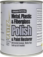 Flitz Multi-Purpose Metal Polish Paste - 1lb Can of USA-Made Chrome Polish - Works on Stainless Steel, Aluminum, Plastic, Jewelry and Cars - Non-Abrasive Cleaner & Rust Remover (1 Pack)