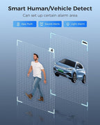 【121°Wide View+4K HD】 Hiseeu 4K Security Camera System, 8 Pcs 8MP PoE Security Camera Outdoor&Indoor, No Monthly Fee, Human Vehicle Detect, Smart Playback, 2TB Hard Drive for Surveillance 7/24 Record