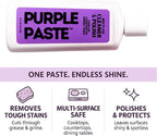 Purple Paste All Purpose Cleaning & Polishing Paste – Tough Stain Remover for Kitchen, Bathroom, Oven, Stove, Tile & Grout – Multi-Surface Cleaner Made in USA, 8oz (Pack of 2)