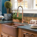 Akicon Single Handle Pull-Down Copper Kitchen Faucet with Spring Spout - Including 5Years Warranty Akicon (AK566)