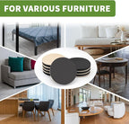 Furniture Sliders for Hardwood Floors 8 PCS - 4 3/4 inch Sliders for Moving Furniture – Felt Furniture Pads for Hardwood Floors