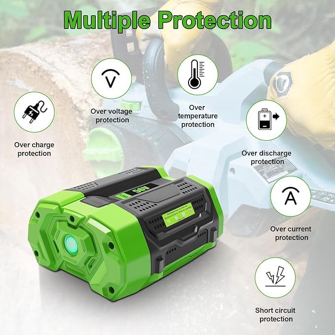 56V 5.0Ah Battery Compatible for 56V EGO Battery BA2800T BA2800 BA4200 BA1400 Compatible with EGO 56-Volt CS1604 CS1804 Power Cordless Tools(Not Made in EGO