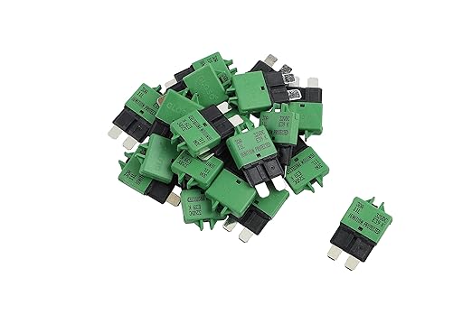 GLOSO Circuit Breakers E39 Manual (T3) Reset Low Profile ATC/ATO (30A - 25 Pack)