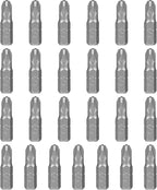 HPHOPE PZ3 Screwdriver Bit Set, Pozi Bits PZ3 1/4" Hexagon Bit (Length: 1", 25 Pack)