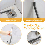 Household Thin Cleaning Brushes,2pcs Hard Bristle Grout Scrub Brush Tool for Cleaning Tight Spaces in Home Kitchen Bathroom