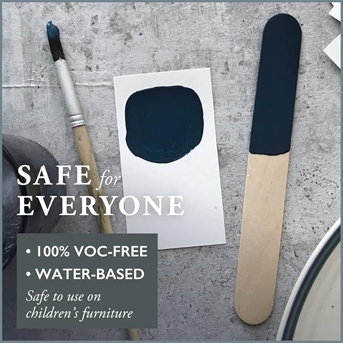 AMY HOWARD AT HOME Chalk-Based One Step Paint for Furniture, Cabinetry, Decor, Finish, and More | No Stripping, Sanding, or Priming | Dark Base | 16 Ounce | Midnight Dreams