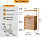 Laundry Hamper with 2-Tier Shelves & Tilt Out Basket, Laundry Baskets Organizer Hampers Bathroom Storage Shelf for Laundry Room, Bathroom, Nursery, Bedroom, Guest Room, Closet (2 Tier - Large)