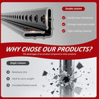 60" W x 72" H x 24" D Garage Shelving Heavy Duty,5 Tier Adjustable Metal Shelves Storage Rack,3030 LBS Large Industrial Shelving Unit for Basement,Warehouse,Garage Organization