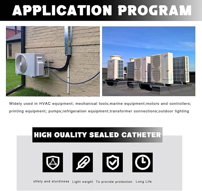 3/4 inch Liquid Tight Connector PVC Flexible Conduit Connector, Straight 180 Degree UL Listed Liquid Tight Connector, Non-Metallic Electrical Conduit Fittings (12 Pack)