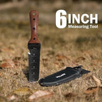 Hori Hori Garden Knife, Garden Tools with Sheath for Weeding,Planting,Digging, 7" Stainless Steel Blade with Cutting Edge, Rosewood Handle with Hanging Hole