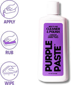 Purple Paste All Purpose Cleaning & Polishing Paste – Tough Stain Remover for Kitchen, Bathroom, Oven, Stove, Tile & Grout – Multi-Surface Cleaner Made in USA, 8oz (Pack of 6)