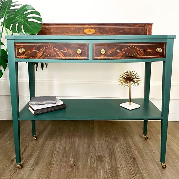 Dixie Belle Paint Company Chalk Finish Furniture Paint - Palmetto (4oz) - Matte Rich Green Chic Chalk Mineral DIY Furniture Paint