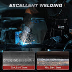 ARCCAPTAIN 130A MIG Welder, 110V Flux Core MIG Welder/Lift TIG/Stick 3 in 1 Welding Machine with Synergy, IGBT Inverter Portable Gasless Welder Equipment with Welding Gun and 2lb Welding Wire