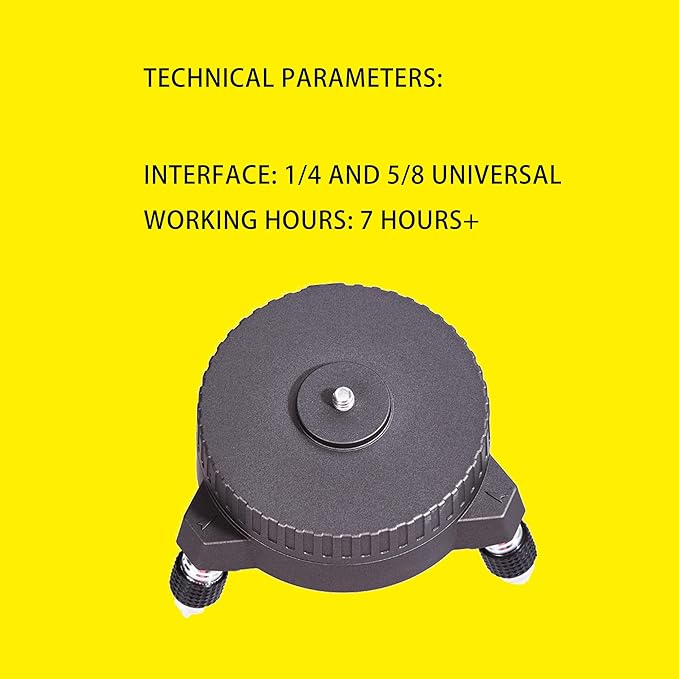 Electric rotating base pole,Used for laser level, 13.8 feet/4.2M with 47 in tripod with 1/4 inch 5/8-inch screw threads thread for Rotary and Line Lasers