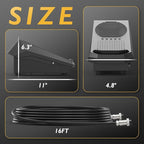 TOOLIOM TIG Welding Foot Pedal, 5-Pin Amp Control Pedal with 16-ft cable Compatible with 5-Pin TIG Welding Machine