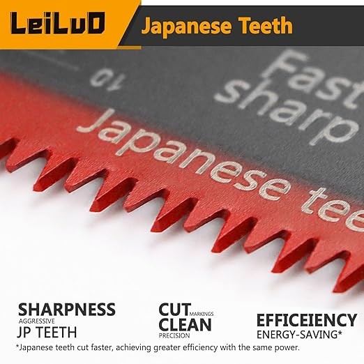 LEILUO Japanese Teeth Oscillating Tool Blades 15Pcs CRV Multitool Blades Set Wood Cutting Extra-Long Oscillating Saw Blade Compatible with DeWalt Makita and More