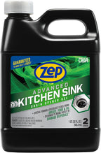Zep Advanced Kitchen Drain Opener 32 oz (Case of 12) U49710 - Formulated for Grease, Food, and Oil-Safe for Garbage Disposal