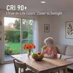 TORCHSTAR Basic Series 12-Pack 5CCT 4 Inch Ultra-Thin LED Recessed Lighting with J Box, CRI90, Aluminum, 2700K3000K3500K4000K5000K, 5%-100% Dimmable Slim Recessed Downlight, 9W 810LM, ETL & ES