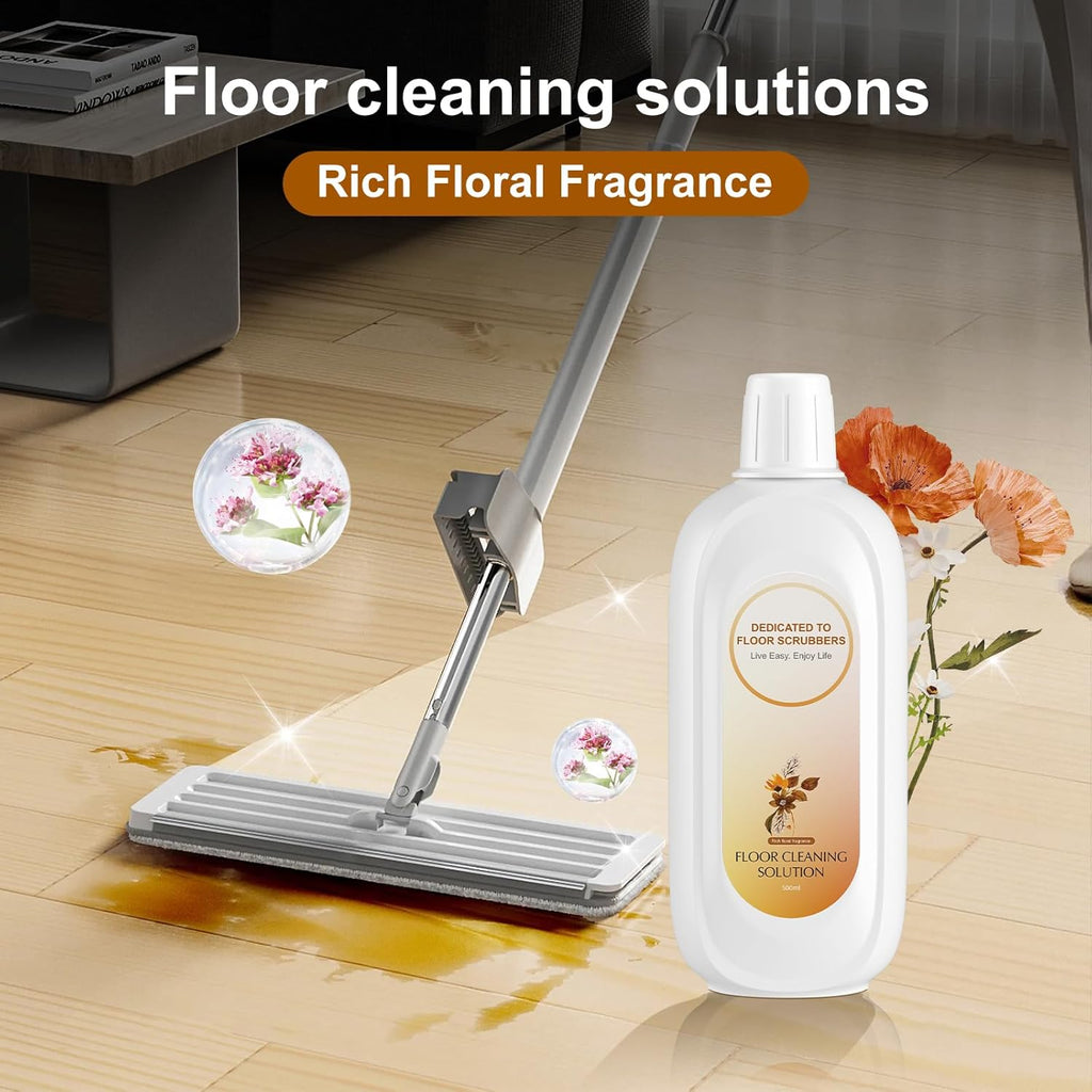 Floor Cleaning Solution Compatible With Tineco , Deep Cleans for Multiple Hard Floors, Suitable With All Robot Vacuums with Mopping and Cordless Wet/Dry Vacuum Mop Cleaner (Floral Fragrance 1 Bottle)