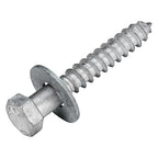 3/8 x 2-1/2 (50 Pack) Lag Screw Kit, 50 Screws and 50 washers, Hot Dip Galvanized, Meets ASME B18.2.1 Industrial/Commercial Grade by Makers Bolt
