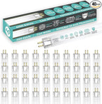 GoodBulb 21-Watt 34 Inch T5 Fluorescent Light Bulb 4100K Cool White Color Medium Bi-Pin Base 2100 Lumens 85 CRI 36000 Life Hours Instant/Programmed Start Pack of 40 Bulbs