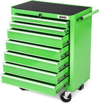 DNA MOTORING 7-Drawer Rolling Tools Chest, Rolling Tool Storage Cabinet, Heavy Duty Mechanic Tool Cart, Trolley Organizer for Garage, Warehouse, Workshop, Green, TOOLS-00399