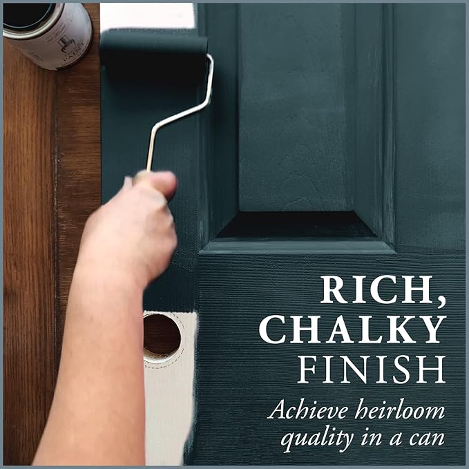 AMY HOWARD AT HOME Chalk-Based One Step Paint for Furniture, Cabinetry, Decor, Finish, and More | No Stripping, Sanding, or Priming | Dark Base | 16 Ounce | Brooks Grey