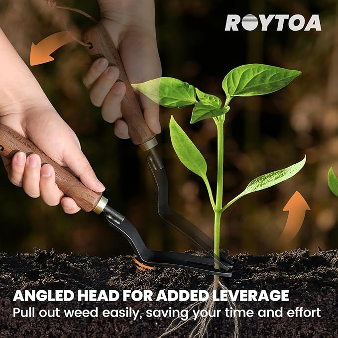 Gardening Tools Weed Puller Tool,Heavy Duty Weeding Tool with Ergonomic Handle Garden Weed Remover Tool for Planting, Flower and Vegetable Care in Lawn Garden Yard