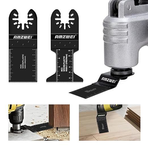 28PCS Oscillating Saw Blades, Professional Universal Titanium Multitool Blades for Wood Metal, Quick Release Multi Tool Blades Kits Compatible with Dewalt Ryobi Milwaukee Rockwell Fein