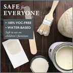 AMY HOWARD AT HOME Chalk-Based One Step Paint for Furniture, Cabinetry, Decor, Finish, and More | No Stripping, Sanding, or Priming | Ultra-Light Base | 16 Ounce | Almond Daze