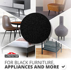 Felt Furniture Pads X-Protector - 48 PCS 1" - Premium Felt Pads Floor Protectors - Furniture Feet Wood Floors Protectors - Prevent Scratches, Annoying Noise & Protect Your Hard Surfaces! (Black)
