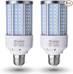 30W (200W Equivalent), Daylight, E26 Standard Base, LED Corn Light Bulb | 2-Pack