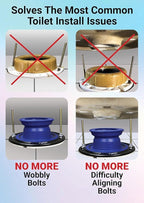 One N Done Toilet Flange Repair Kit - Toilet Kit For Low or Broken Toilet Flange. Toilet Wax Ring Replacement Kit W/Toilet Flange Extender Kit. No Wax Ring For Toilet Bowl Or Toilet Seal Required 10X