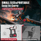 AWT 100A Handheld MIG Welder Machine,110V Flux Core MIG Welder Machine,Portable Gasless MIG Welding Machine,Hand Held Inverter Wire Feed Welder