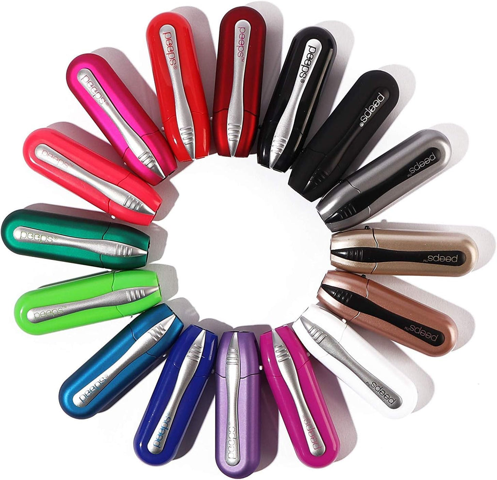 CarbonKlean Peeps Glasses Cleaner - for Eyeglasses, Reading Glasses, and More - Lens Cleaner with Carbon Microfiber Tech - Green Injected - 3 Pack