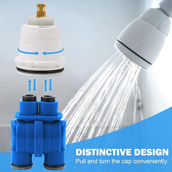 RP19804 Delta Shower Cartridge Replacement for Delta 1300/1400 Series Single Handle Bath Tub and Shower Faucet Parts Replacement Pressure Balance Cartridge For Delta Select Monitor Valves (1993-2007)