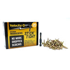 Velocity Interior 1 Inch Wood Screws DIY Pack (Size #8, 280 Pcs) – Zinc and Yellow Coating, Stick-Tight Technology, Screw for Wood Working with PSD ACR Driver Bit